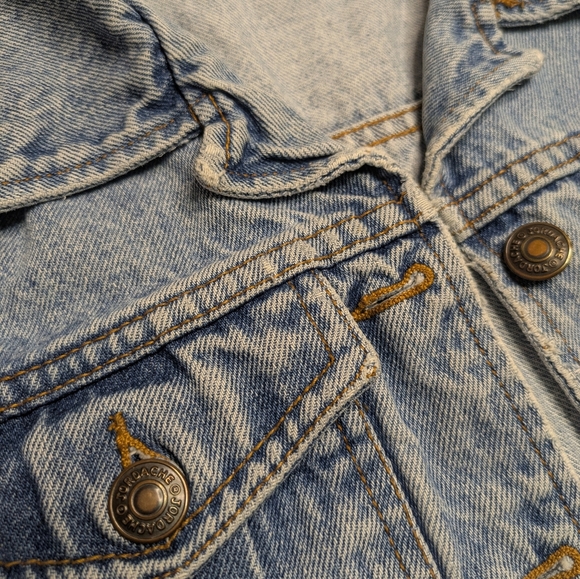 Jordache 80s Crop XS/S Denim Vest - Vintage Y2K Summer Vest - Picture 3 of 8